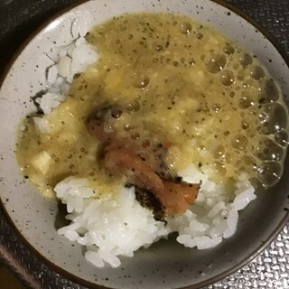 明太のせトロロご飯。